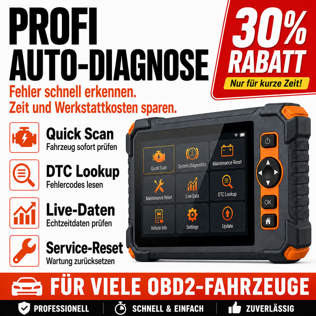 Profi KFZ Diagnosegerät Auto OBD2 Scanner All System Auslesegerät