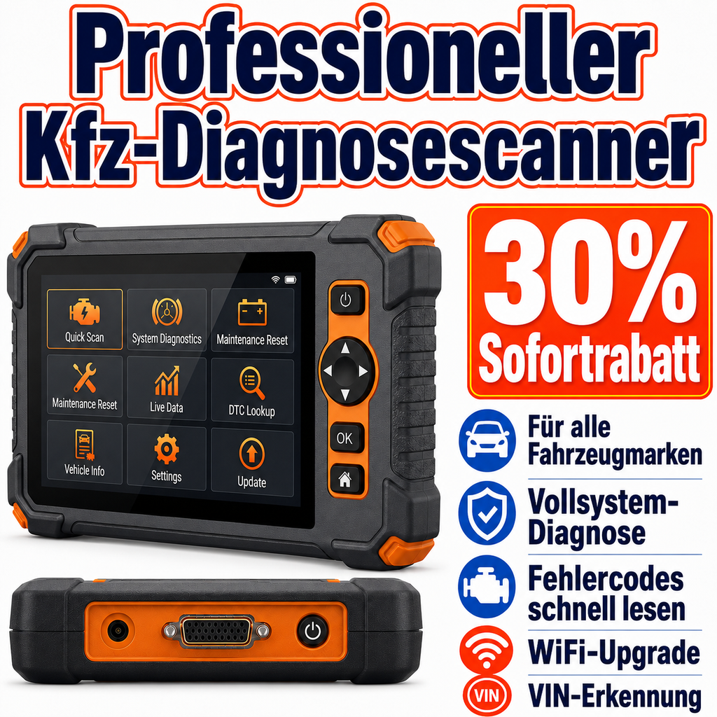 Profi KFZ Diagnosegerät Auto OBD2 Scanner All System Auslesegerät
