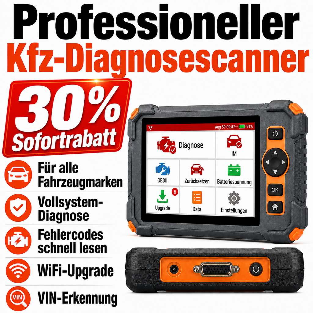 Profi KFZ Diagnosegerät Auto OBD2 Scanner All System Auslesegerät